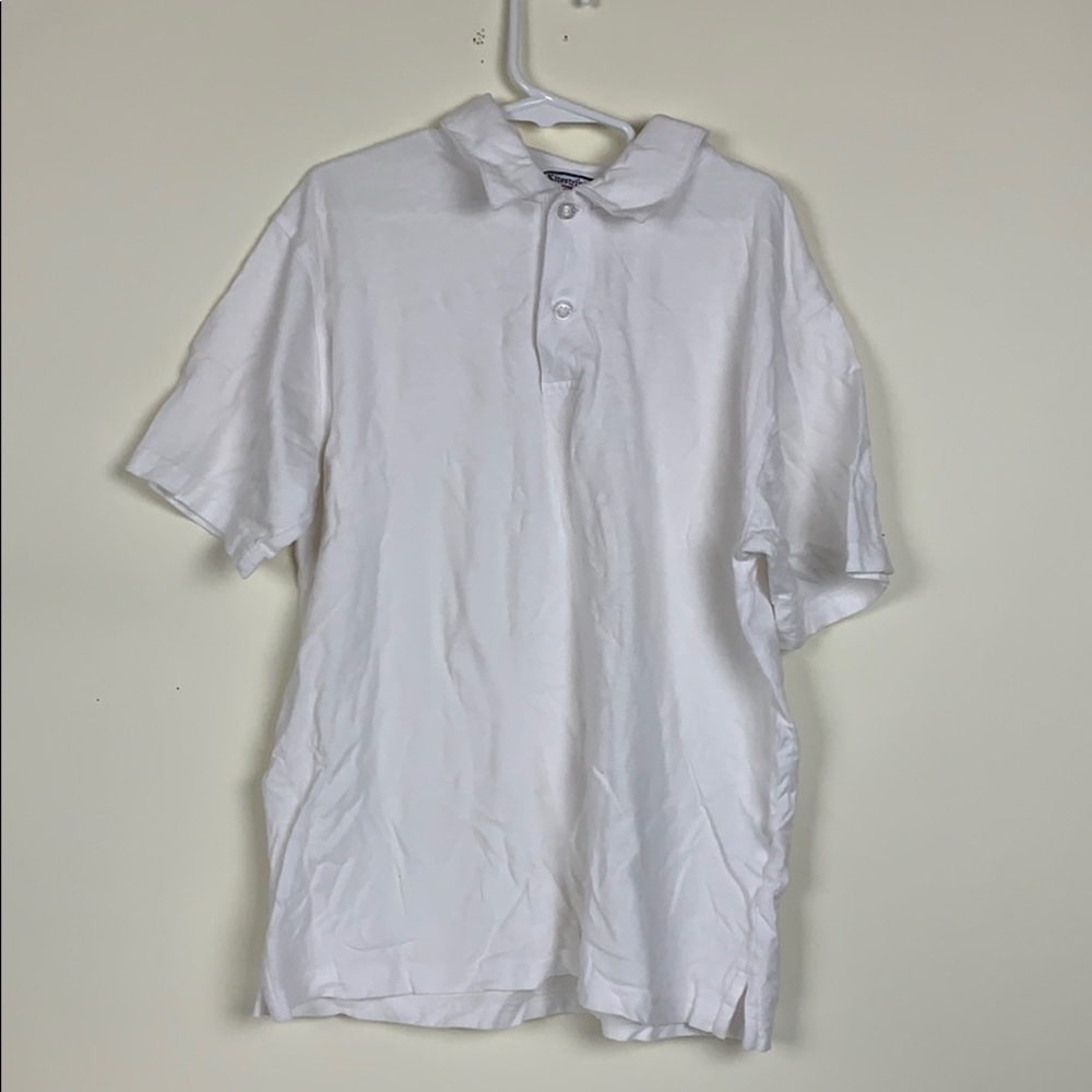 Boys white polo hartstrings shirt sz 10
